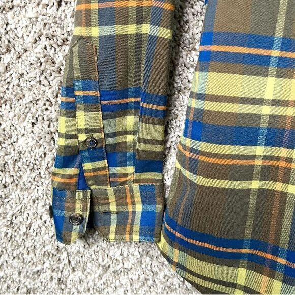 Eddie Bauer Shirt Men’s S Antique Plaid Ultimate Expedition Flex Classic Flannel - Picture 4 of 10